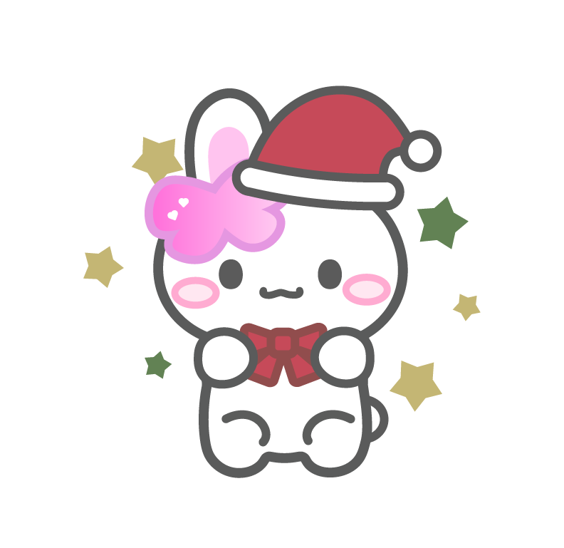 クリスマス仕様のうさぎ
